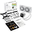 Asus TUF Gaming LC III 240 ARGB White Edition, 90RC01J2-B0EAY0, 40cm, 2 ventilatori, 90.78 cfm, 2600 RPM, 37.4 dB