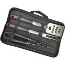 Adler Grillitarvikute komplekt AD 6727, 4 tk, 420 roostevaba teras, must, kandekarp