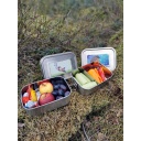 Pusdienu kaste 'Deluxe', Origin Outdoors, R562049, nerūsējo&scaron;ais tērauds, 0,8 L, izturīga un ūdensnecaurlaidīga