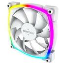 Montech Datora korpuss ventilators AX120 PWM WHITE 3 IN 1, 120mm, 1760RPM, 27dB, 3xRGB LED, 4-pin PWM, 0.5m kabelis