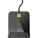 Sbox kar&scaron;u lasītājs CR-02, USB 2.0, 1,5m, līdz 420 Kbps, melna, ABS plastmasa, Windows 10/11, MAC OS 10.15, Linux