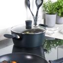 Salter Katls BW12270EU7, 24cm, 4L, alumīnijs, zils, ar vāku, trauku mazgājamā ma&scaron;īnā mazgājams, saderīgs ar visām plītīm