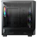 Montech Korpus X5 (B), Midi Tower, 1xUSB 3.0, 3x140mm esiventilaatorit, 1x120mm tagumine ventilaator, RGB