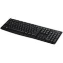 Logitech Klaviatūra K270 920-003738, belaidė, QWERTY, 2.4 GHz, 10 m, 24 mėnesių baterijos veikimo laikas, juoda