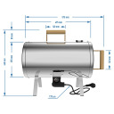 Elektriskā portatīvā 2in1 kūpinātava un cepšanas krāsns 600 W 0–250 °C 65×45 cm 330020 Browin