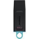 Kingston DataTraveler Exodia DTX/64GB, 64 GB, USB Type-A, USB 3.2 Gen 1, kaanekujuline, must t&uuml;rkiissiniste aktsentidega