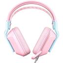 Onikuma X13 spēļu austiņas X13 Pink, 50mm, 32&Omega;, 105dB, 2m, USB, 3.5mm, omnidirekcionalais mikrofons