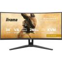 Iiyama G-MASTER GCB3486WQSCP-B1 LCD monitor, 86.4 cm, 3440 x 1440, 240 Hz, 0.4 ms, KVM, FreeSync Premium