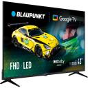 Blaupunkt 43FGC5500S, 43 Smart TV, 1920 x 1080 pikselių, Wi-Fi, Bluetooth, Juoda