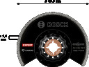 Svārstību daudzfunkcionālajiem darbarīkiem EXPERT ACZ 85 RD4 GROUT SEGMENT BLADE, 2608900035 BOSCH