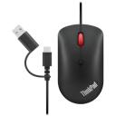 Lenovo ThinkPad USB-C juhtmega kompaktne hiir 4Y51D20850, 2400 DPI, 4 nuppu, USB-C, sinine optiline sensor, kahepoolne disain