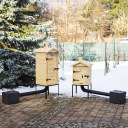 Puidust suitsuahi 200 L 100 cm koos toruühendusega küttekolde ja korstnaga 330338 Browin