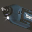 Makita smūginis gręžtuvas TD022DSE, 7,2 V, 1,5 Ah, 0-2450 aps./min, 220 in.lbs sukimo momentas, 1/4" &scaron;e&scaron;iakampis