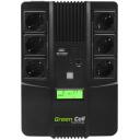 Green Cell UPS AiO 600VA 360W UPS06, 600 VA, 360 W, 1 x USB, 2 x RJ-45, 7 Ah, 1 akumuliatorius, 6 x C/F tipo, 6 ms