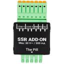 Shelly SSR Add-on, 30V, 300mA, 2xLOAD, IO3 3.3V, 5V, GND, kompakta, viegla uzstādī&scaron;ana