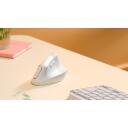 Logitech Lift vertikalus ergonominis pelė RIGH 910-006475, 4000 DPI, 4 mygtukai, RF belaidis + Bluetooth, balta