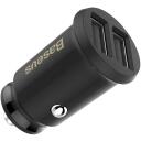 Baseus Auto Laadija, CCALL-ML01, 2xUSB, 5V, 3.1A, 15W, must, 2 laadimisporti