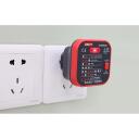 Uni-T toitepistiku tester UT07B-EU, 230 V, 50-60 Hz, RCD ~30 mA, ilma maandusindikaatorita, ilma neutraali juhtme indikaatorita
