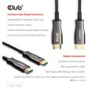 Club3D HDMI 2.1 kabelis CAC-1392 30m, 48Gbps, 8K60Hz, juodas, vienpusis, auksiniai jungtys
