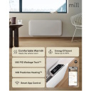 Paneļveida sildītājs ar 1300 W jaudu un WiFi vadību telpām līdz 15–19 m² IPX4 balts PA1300WIFI4 Mill