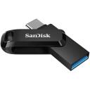 Sandisk Ultra Dual Drive Go USB флеш-накопитель SDDDC3-256G-G46, 256 ГБ, 150 МБ/с, USB Type-A, USB Type-C, поворотный дизайн