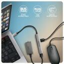 Axagon USB хаб HUE-STC 4 порта, 1&times; USB-C 480Mbps, 1&times; USB-A 5Gbps, 2&times; USB-A 480Mbps, кабель 12 см
