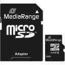 Mediarange micro SDHC 32GB MR959, 32GB, klass 10, lugemiskiirus 45 MB/s, kirjutamiskiirus 15 MB/s, adapter kaasas