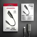 Axagon Видео Кабельный Адаптер RVC-HI2M 0.25m USB Type-C на HDMI 2.1a 4K/60Hz HDR10, 23g, 65x22x10mm