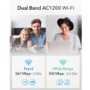 AC1200 4G LTE Cat4 mar&scaron;rutētājs Dubultā joslas WiFi Nano SIM VPN Mesh atbalsts Balts Cudy LT500E