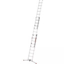 Kombinuotos kopėčios S100 Hailo ProfiLOT 039309507 HAILO, aliuminis, 2x9+1x8 pakopos