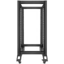 Lanberg Open Rack kapp OR01-6822-B, 22U, 600kg, 600x800mm, must, 23kg, ratastega, eemaldatav raam