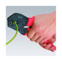 Krimpē&scaron;anas knaibles divu roku darbībai, Knipex, 97 52 05 SB, 4.8 + 6.3 mm neizolēti savienotāji, ergonomisks dizains, 30% mazāk piepūles.