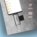 Axagon m&auml;lukaardi lugeja CRE-SAC, USB 3.2 Gen 1, 2 pesa, 5000 Mbit/s, metallkorpus, toetab microSD, SD