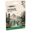 Emtec M&auml;lukaart ECMSD64GXCU3ORP, 64GB, UHS-I, U3, V30, lugemiskiirus 100MB/s, kirjutamiskiirus 50MB/s