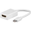 Goobay Mini DisplayPort/HDMI adapteris 51729, 0,15m, Mini DisplayPort vīri&scaron;ķais, HDMI mātīte, audio pārraide, Full HD 1080i