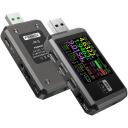 Fnirsi USB portu testers FNB48P, 0&ndash;9999.99 Ah, 0.00001 Ah, 0&ndash;6.5 A, 0.00001 A, 4&ndash;24 V, 0.00001 V, izturīgs korpuss