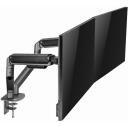 Gembird LCD monitori kinnitusk&auml;si MA-DA2-05, 17-32 tolli, 2 monitori, 18 kg, VESA 100 x 100 mm, hall