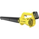 Stanley V20 Laetav aku juhtmevaba puhur SFMCBL714M1-QW, 18 V, 4.0 Ah aku, laadija, 5.7 m&sup3;/min, 145 km/h