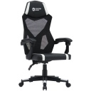 Gaming chair with mesh backrest 90&deg;&ndash;135&deg; adjustable backrest Class-3 gas lift up to 120 kg Flow MCH01W Black-White CNE-MCH01W CANYON
