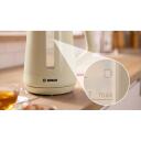 Bosch Kettle TWK1M127, 2400 W, 1.7 L, Plastikas, Kreminis, Automatinis i&scaron;jungimas, Vandens lygio indikatorius