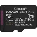 Kingston 1TB microSDXC Kaart SDCS3/1TB, 1TB, 150MB/s, A1, UHS-I, Class 10, V30, exFAT, SD adapter