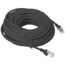 Lanberg patch kaabel CAT.6 UTP PCU6-10CC-2000-BK, 20 m, must, RJ-45, UTP, keerdpaar, HDPE isolaator