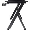 Trust kompiuterio stalas GXT 700 Omnius, 1200x600x740 mm, metalinis rėmas, juodas, 2 metų garantija, butelių laikiklis