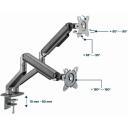 Gembird LCD monitori kinnitusk&auml;si MA-DA2-05, 17-32 tolli, 2 monitori, 18 kg, VESA 100 x 100 mm, hall