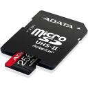 Adata карта памяти micro SDXC AUSDX256GUI3V30SHA2-RA1 256 ГБ, скорость чтения 100 МБ/с, скорость записи 80 МБ/с, UHS класс 3, V30