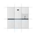 Beko &Scaron;aldiklis B5RMFNE314X, 286L, 250kWh, 34dB, No Frost, Laisvai stovintis, Vertikalus, Pilkas