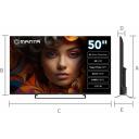 Manta televizors 50LUV125E, 50 collas, 3840 x 2160, 3 HDMI, 2 USB, 10 W, Wi-Fi, HDR 10, Dolby Digital Plus, viesnīcas režīms