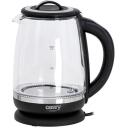 Camry | Kettle | CR 1290 | Standard | 2200 W | 2 L | Plastic/glass | 360&deg; rotational base | Black/Transparent