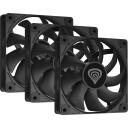 Genesis Kaste ventilators Oxal 120 NGF-2043, 120mm, 46.1 CFM, 22.1 dBA, 0-1300 rpm, 3 ventilatori, anti-vibrācijas spilventiņi
