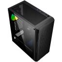 Gembird Datora korpuss CCC-FC-400X, 350mm, 200mm, 440mm, 4.4kg, Tempered glass, SPCC, Midi Tower, RGB, 2xUSB 3.0, 4x2.5" bays